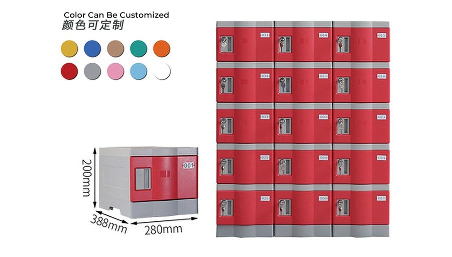 全新ABS塑料组合书包柜