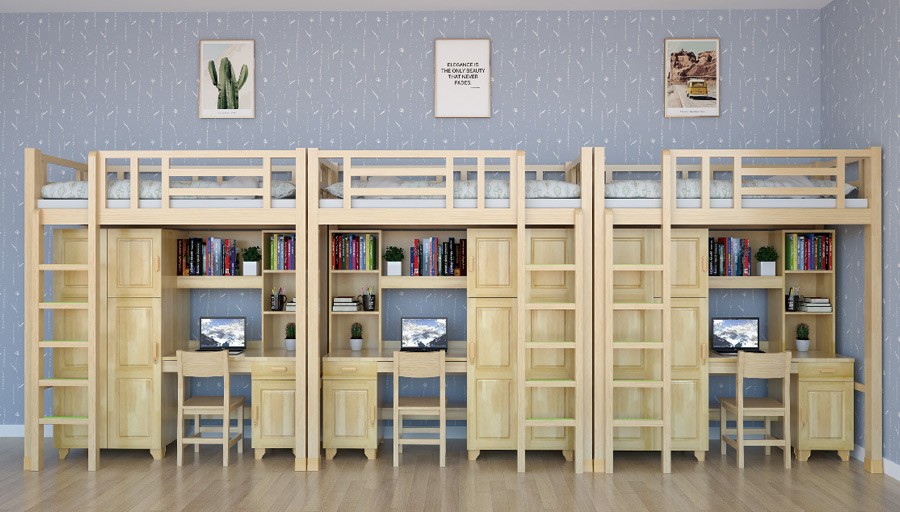 实木侧梯组合床 RH-B049