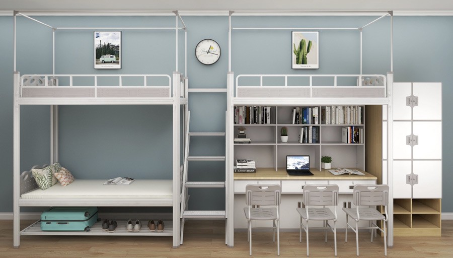 Two three-person middle ladder combination beds RH-B020