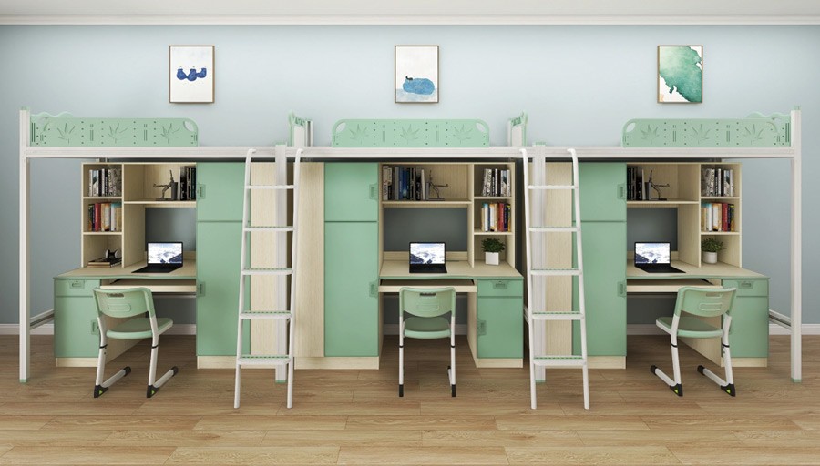 三连三人位侧梯组合床 RH-B017