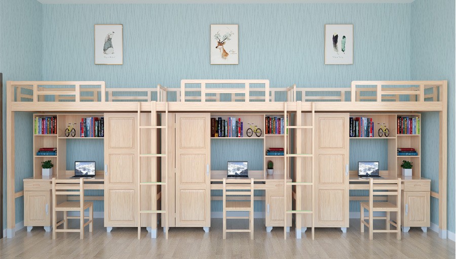 实木侧梯组合床 RH-B050