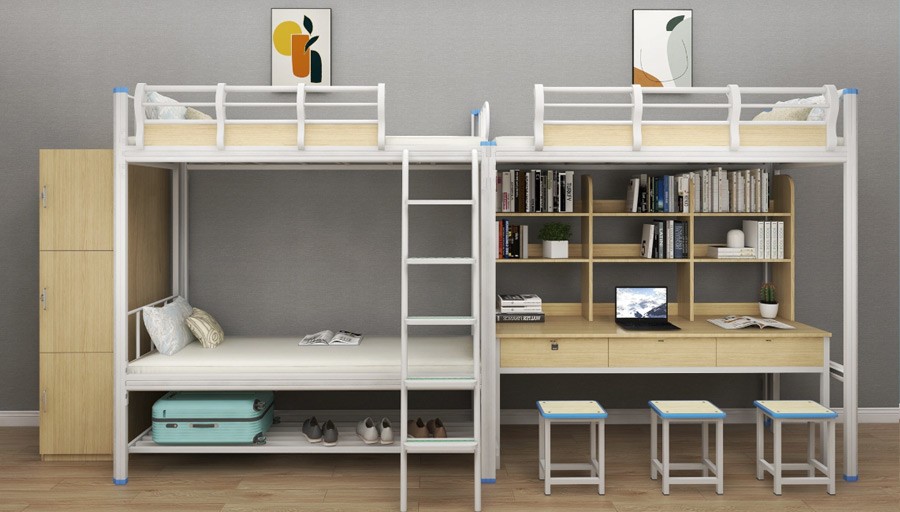 两连三人位侧梯组合床 RH-B023