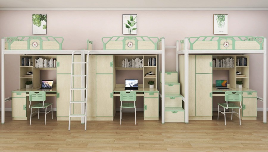 三连三人位中梯+侧梯组合床 RH-B019