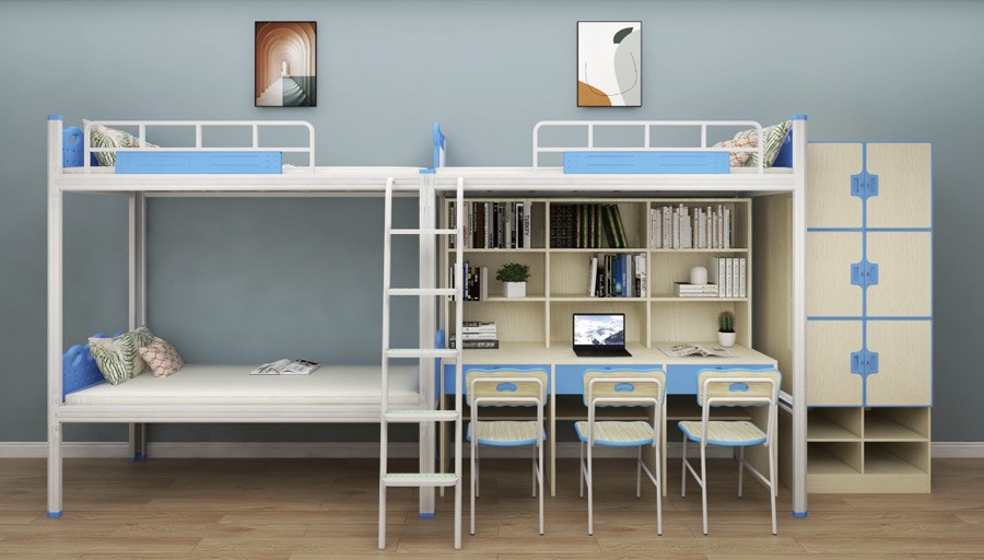 两连三人位侧梯组合床 RH-B022