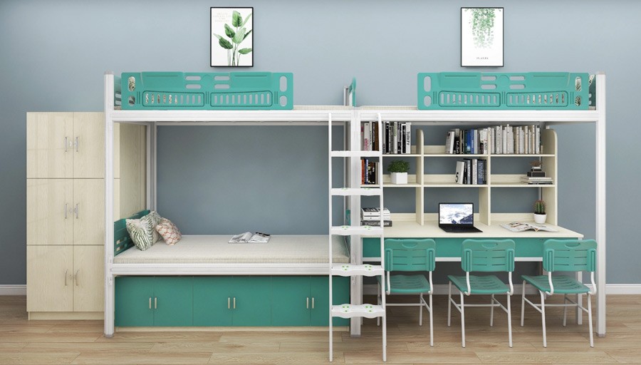 两连三人位侧梯组合床 RH-B025