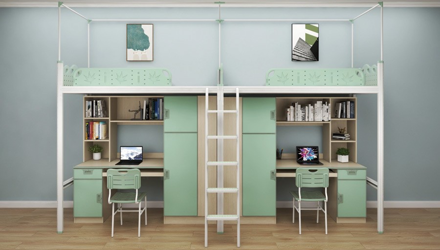 两连两人位侧梯组合床 RH-B010