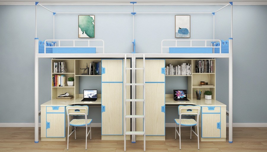 两连两人位侧梯组合床 RH-B011