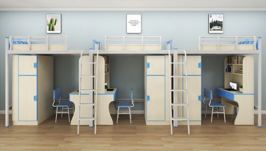 三连三人位侧梯组合床 RH-B018