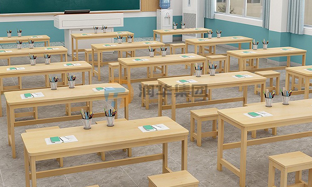 实木课桌椅