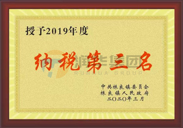 2019年度纳税第三名